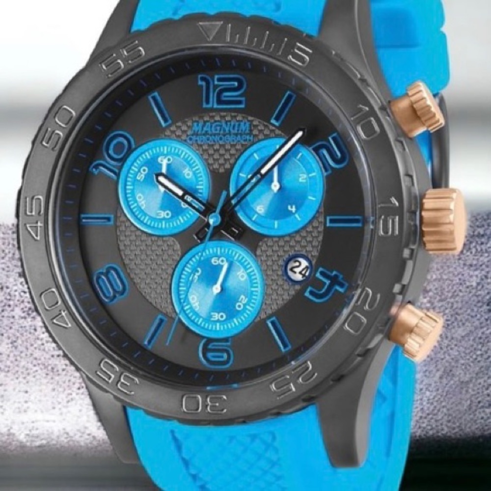Magnum Bold &‎ Sporty Men's Watch Blue / Black